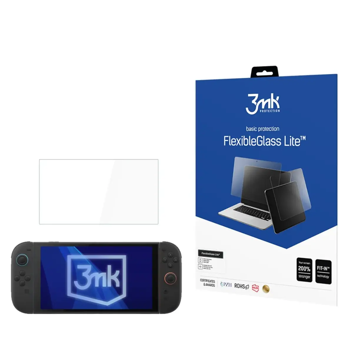 Hybrid glass 3mk FlexibleGlass Lite for Nintendo Switch 2