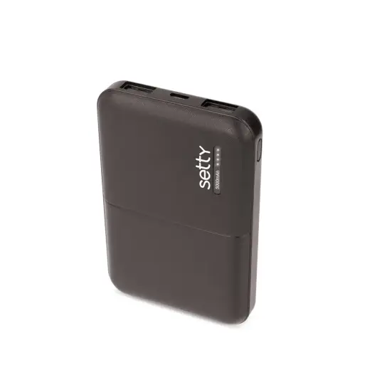Setty SPB-05 väline akupank (powerbank) | 5 000 mAh | must