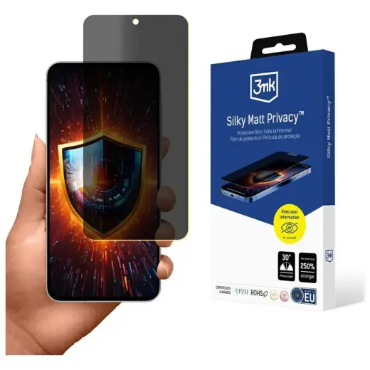 3MK Silky Matt Privacy apsauginė plėvelė telefonui Samsung Galaxy A36 5G (A366) | A56 (A566) (privatumo efektas)
