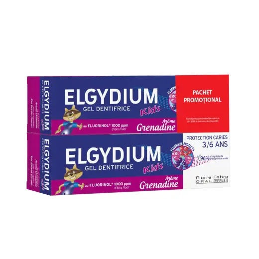 Set Duo, Elgydium, Junior, Paraben-Free, Protection, Toothpaste, 2 pcs, 50 ml
