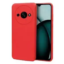 Fusion Elegance Fibre Izturīgs Silikona Aizsargapvalks Xiaomi Redmi A3 4G sarkans