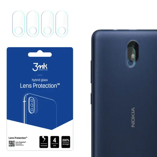 Nokia C1 2nd Edition - 3mk Lens Protection™ screen protector