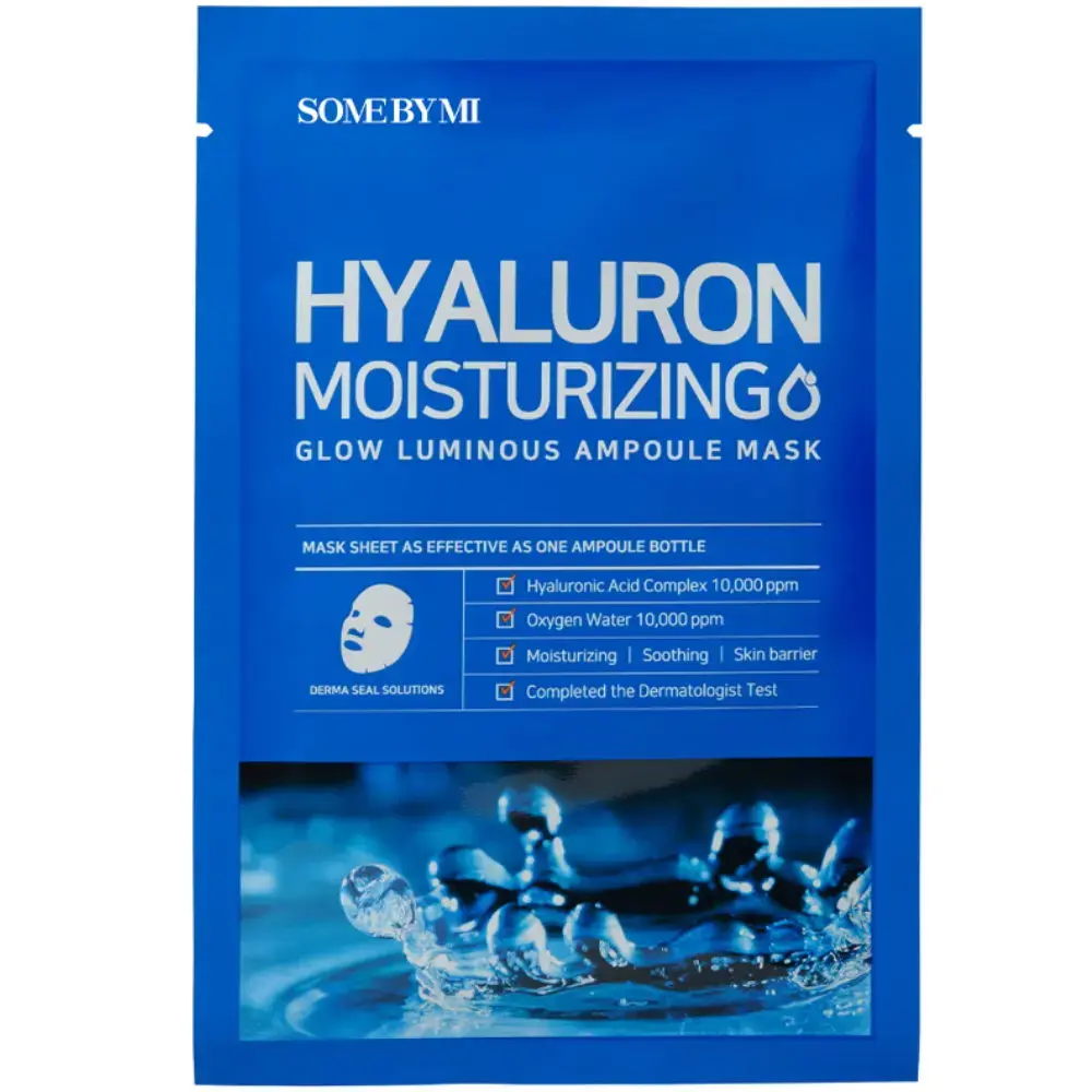 Some By Mi, Hyaluron, Moisturizing, Sheet Mask, For Face, 25 g