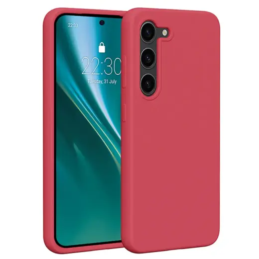 Etteri Silicone phone case for Samsung Galaxy S23 raspberry