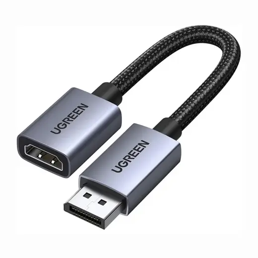 Ugreen DisplayPort to HDMI 4K 30Hz Unidirectional Adapter Cable - Black