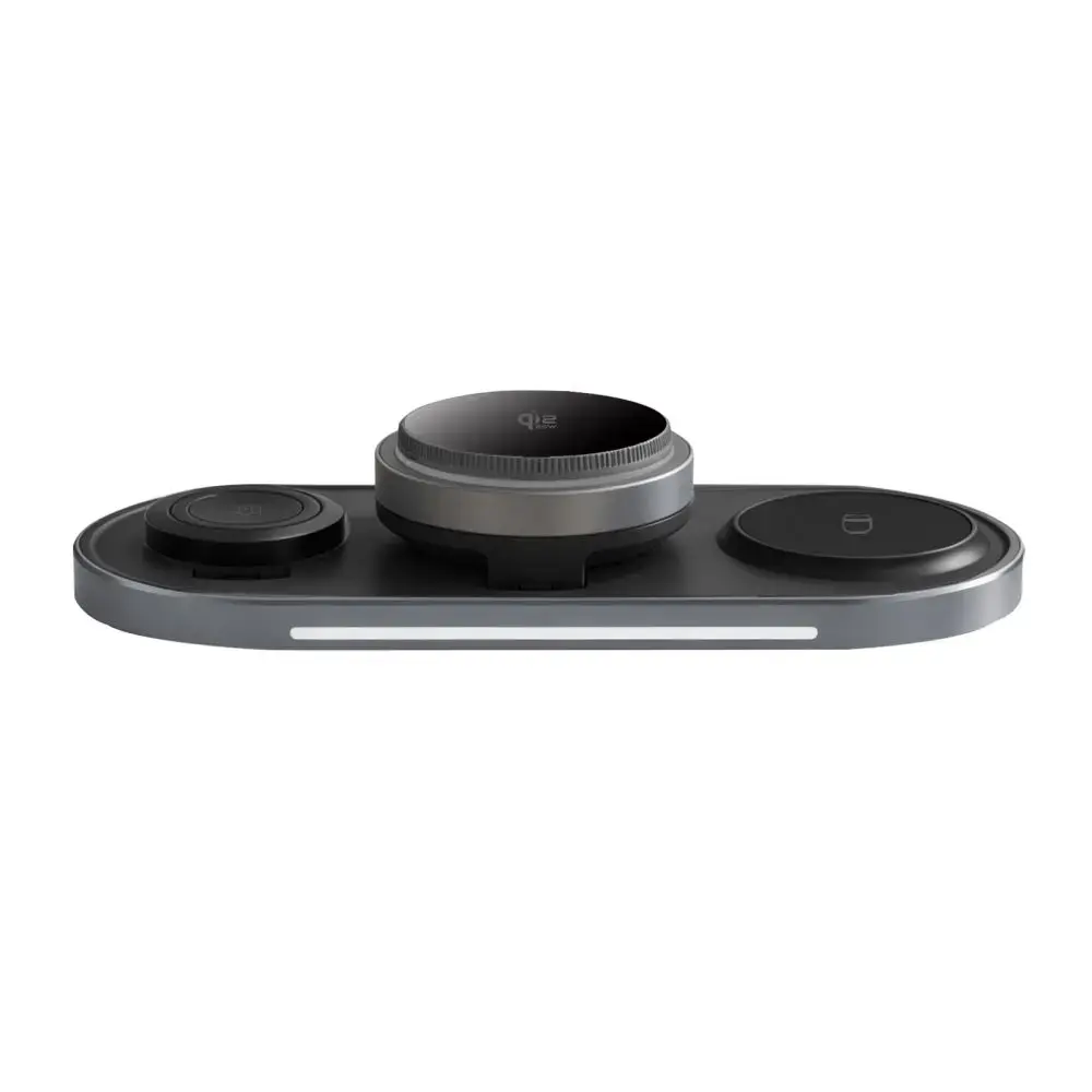 Tech-Protect A51 ArcticBoost 3-in-1 bezvadu lādētājs | Qi 2.2 | Saderīgs ar MagSafe | 25W | melns