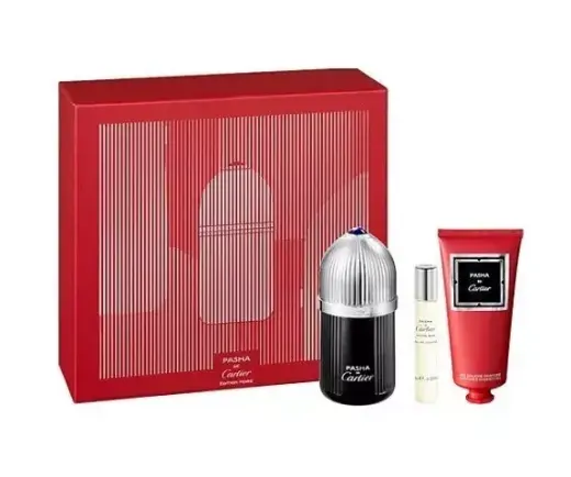 Set Cartier De Pasha Edition Noire Edt 100ml + Edt 10ml + Shower Gel 100ml