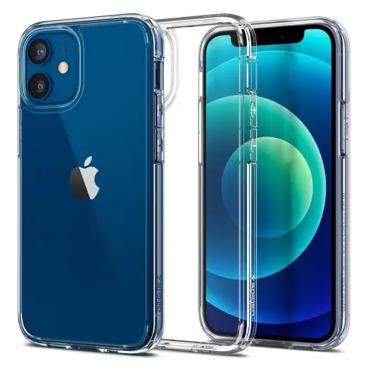 Clear 2 mm telefono dėklas iPhone 12 Mini skaidrus