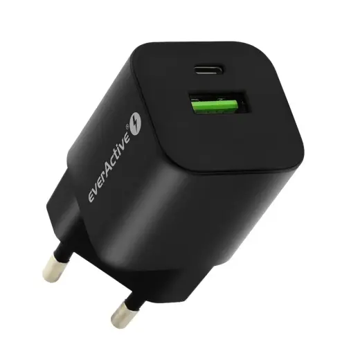 CHARGER USB|USB-C QC3.0 30W BLACK