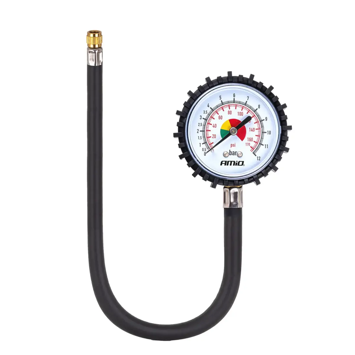 Mechanical Gauge with Hose 30 cm 12 bar AMIO-04468