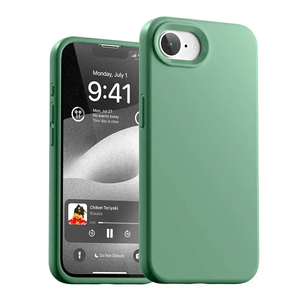 Mercury Silikona telefona maciņš priekš iPhone 16 zaļš