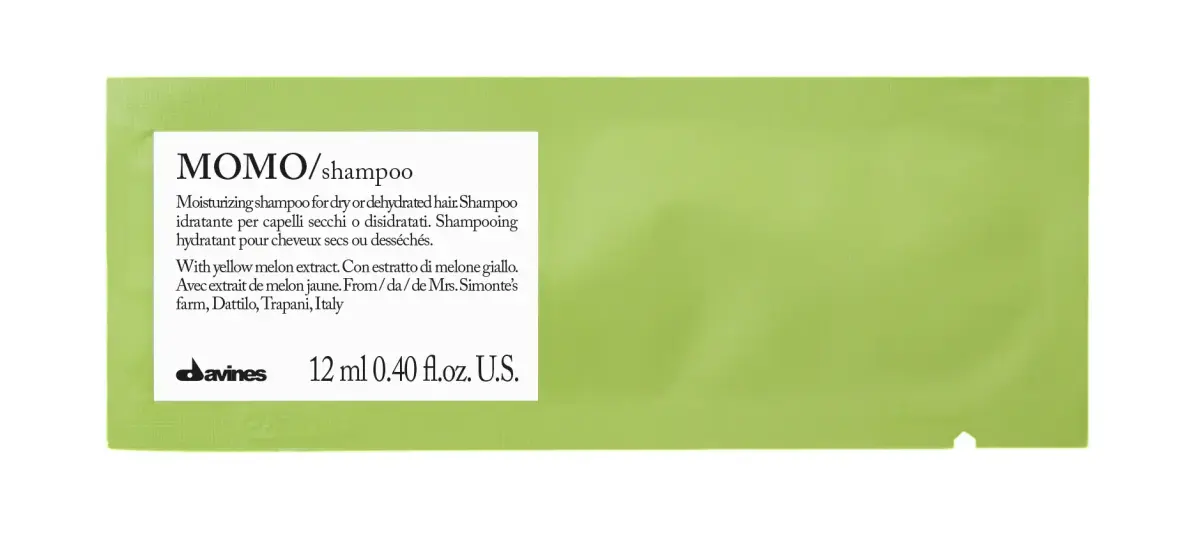 Set, Davines, Momo, Hair Shampoo, Moisturizing, 12 pcs, 12 ml *Sample