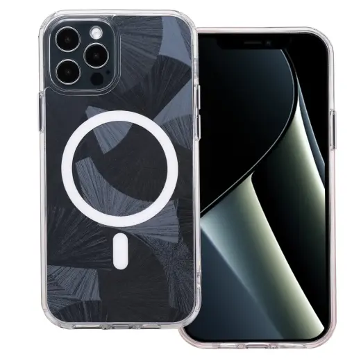Flash Mag maciņš ar MagSafe atbalstu telefonam iPhone 12 | iPhone 12 Pro melns