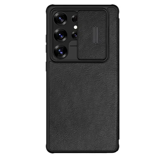 Nillkin Qin Pro telefona maciņš Samsung Galaxy S25 Ultra black