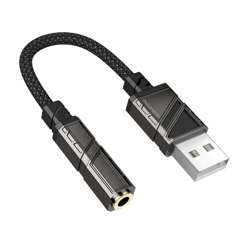 Borofone Adapter BV23 Dignity - USB to jack 3,5mm - black