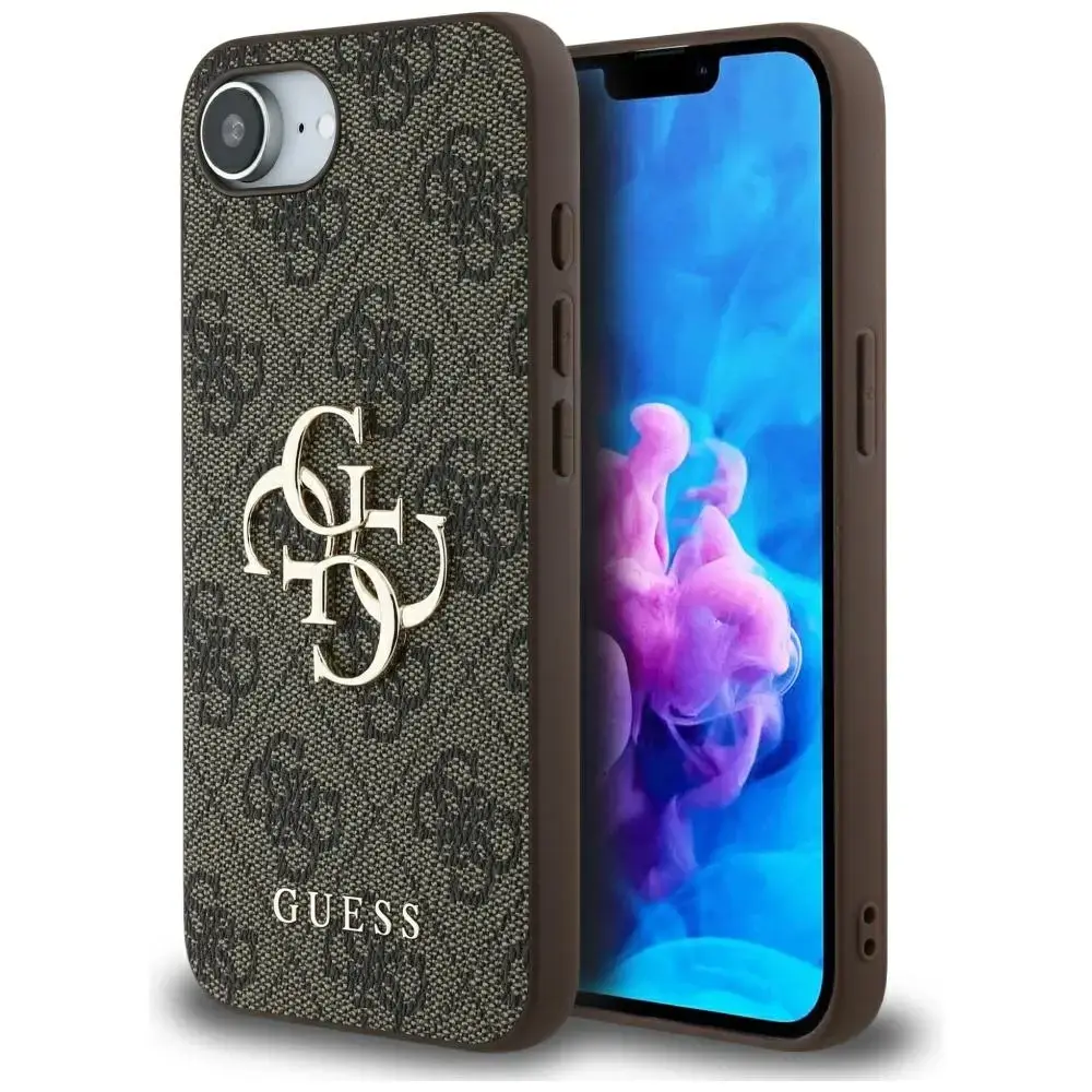 Case Guess 4G Big Logo for iPhone 16e     brown