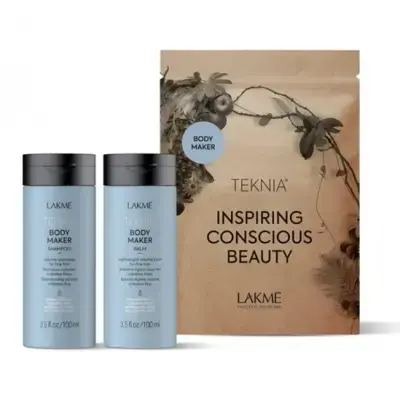 Lakme Teknia Travel Pack Body Maker: Shampoo 100ml, Balm 100 Ml