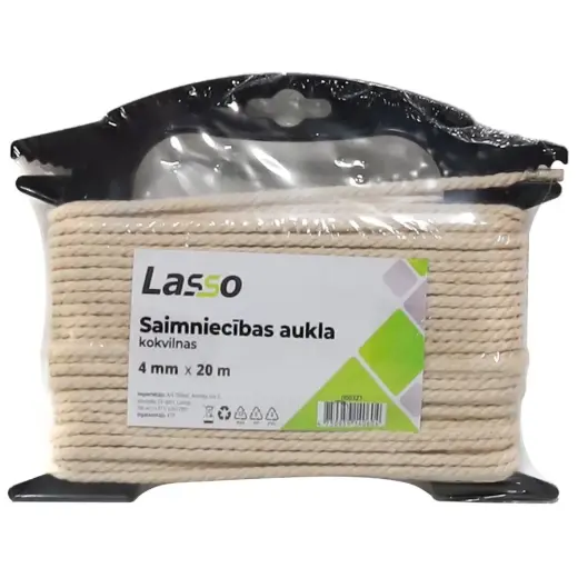 Household cord 4mm 20m cotton