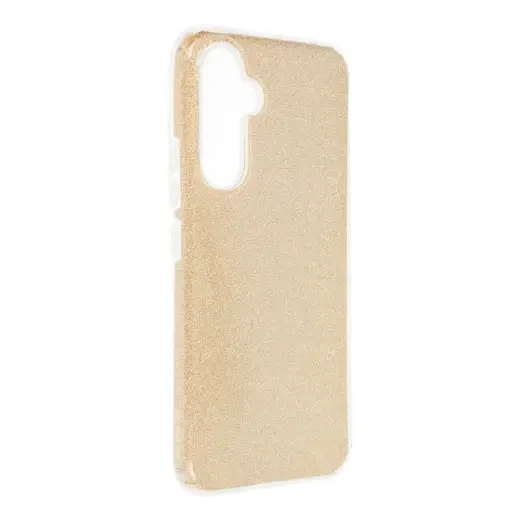 SHINING maciņš telefonam Samsung Galaxy A54 zelta krāsā