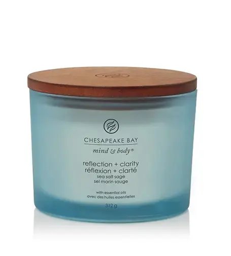 Chesapeake Bay Reflection + Clarity scented candle with 3 wicks 312 g
