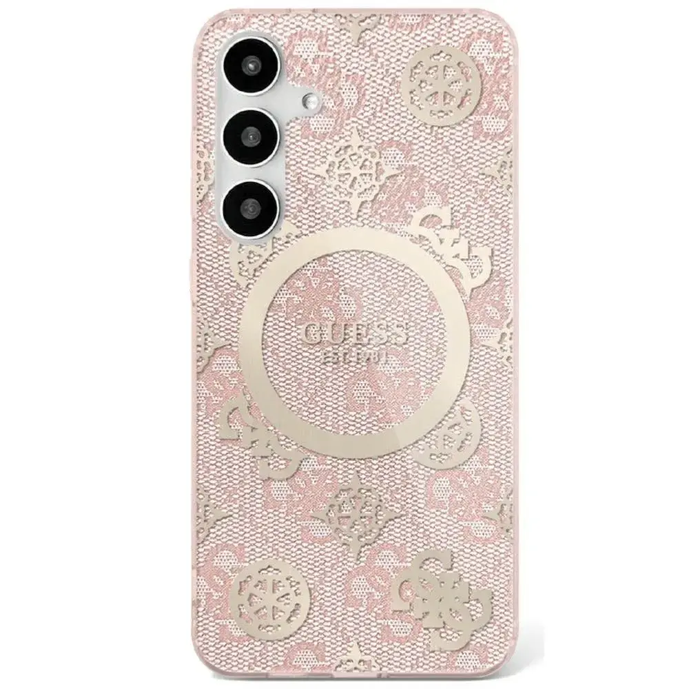 Guess telefona maciņš Samsung Galaxy S25 rozā