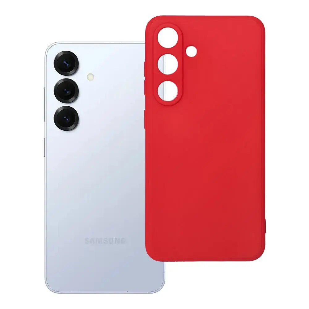 Soft maciņš telefonam Samsung Galaxy S25 sarkans