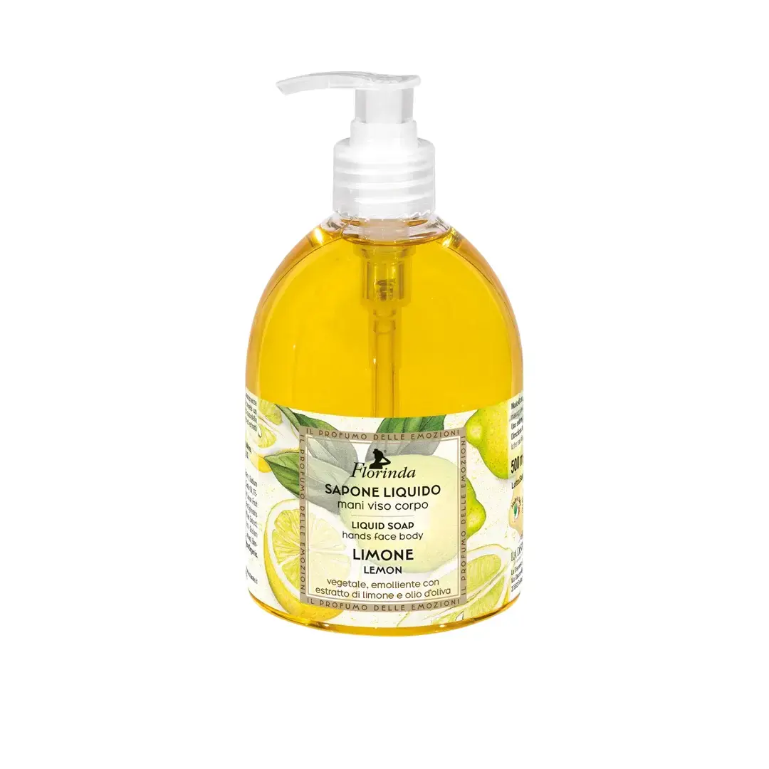 Florinda, Lemon & Olive Oil, Cleansing & Hydrating, Liquid Soap, For Face & Body, 500 ml