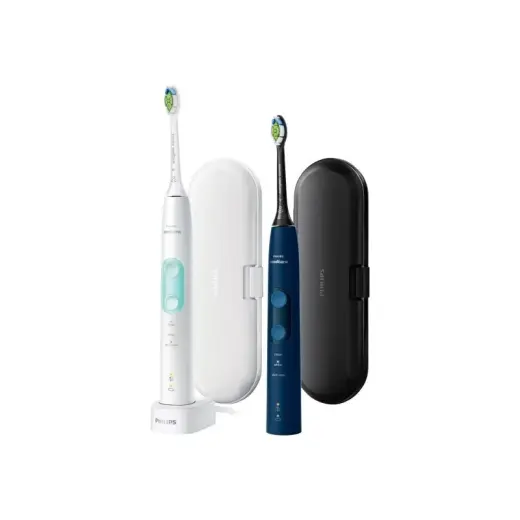 Philips Toothbrush HX6851 34 Sonicare ProtectiveClean 5100 2nd handle black Schwarz and white (HX6851/34)
