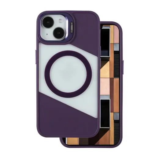 Fusion Mag phone case with MagSafe support for iPhone 17 purple