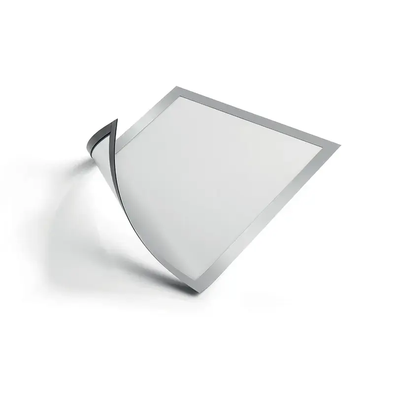 Pašlīpoša kabata DURABLE DURAFRAME® MAGNETIC ar rāmi pelēkā krāsā, A4 formāts, 5 gab./iepak.