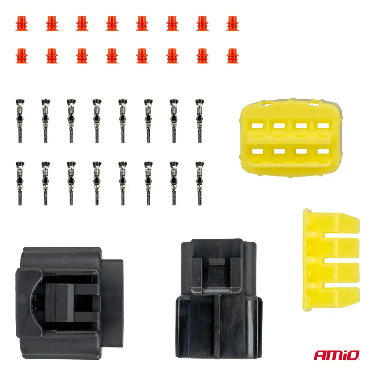Connector plug and socket set 8 PIN 2.2mm AMIO-04350