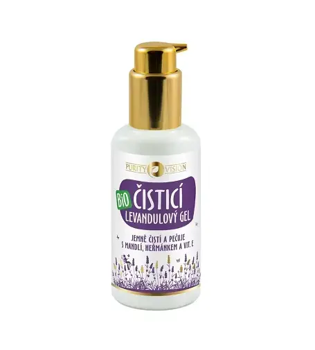 Purity Vision Bio lavender cleansing gel with almonds, chamomile, and vit. E 100 ml