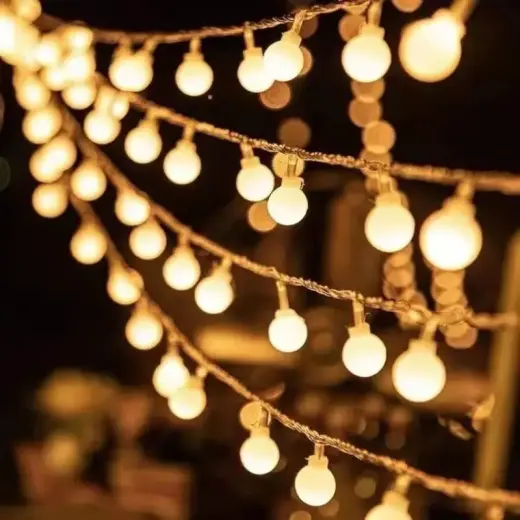 LED GARLAND 3M (20 LED LAMPS) USB BALLS WARM WHITE