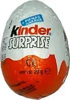 Chocolate egg KINDERSURPRISE, 20 g