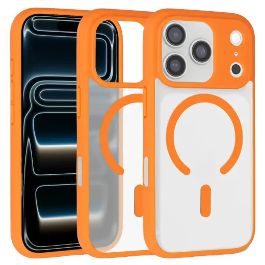 Liavec Soft Case for Iphone 17 Pro Max papaya