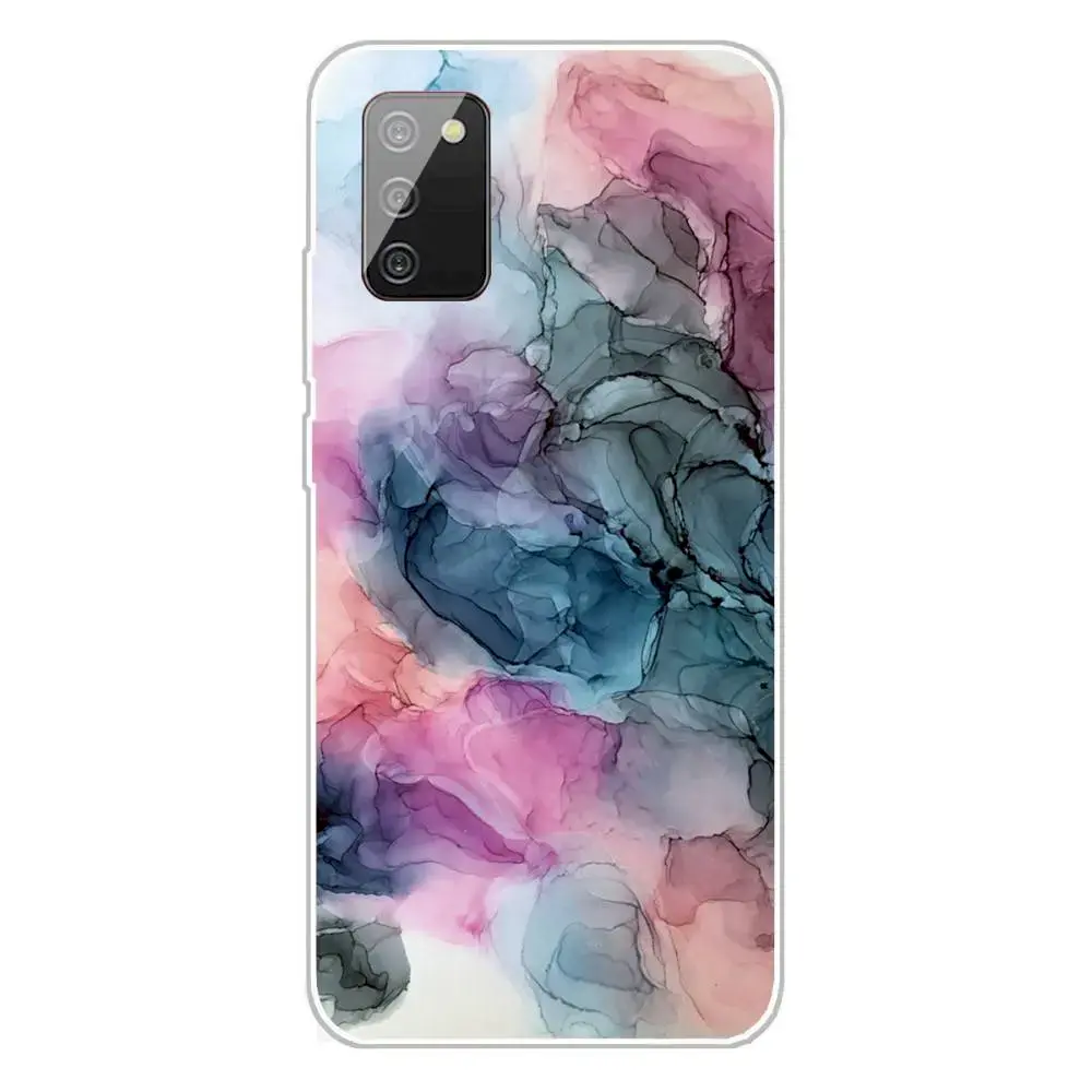 Fusion marble silicone case for Samsung A025 Galaxy A02S (design h)