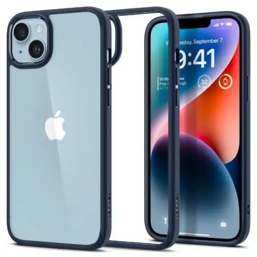 Spigen Ultra Hybrid iPhone 14 granatowy|navy blue ACS05045
