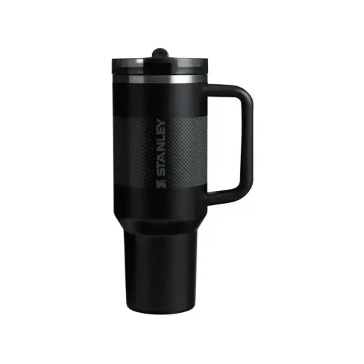 Термокружка с трубочкой The Quencher ProTour Flip Straw Tumbler 1,18 л, черная