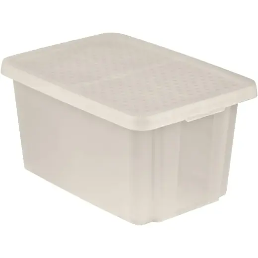 Kaste ar vāku Essentials 45L 40x57x30cm caurspīdīga