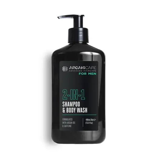 Arganicare, Men, Cleansing, Hydrating & Revitalising, Fresh, Body Wash, Body & Hair, 400 ml