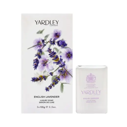 Set Trio, Yardley, English Lavender, Soap Bar, For Face & Body, 3 pcs, 100 g