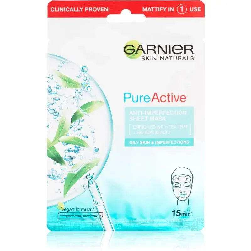Garnier Skin Naturals Pure Active Cleansing Sheet Mask 28 G
