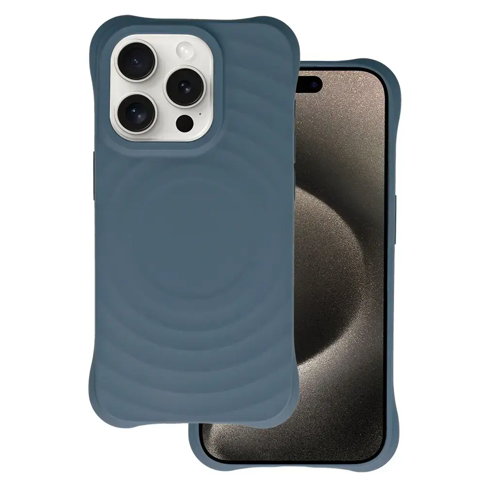 Tel Protect Wave Magsafe Case for Iphone 14 Pro Max navy