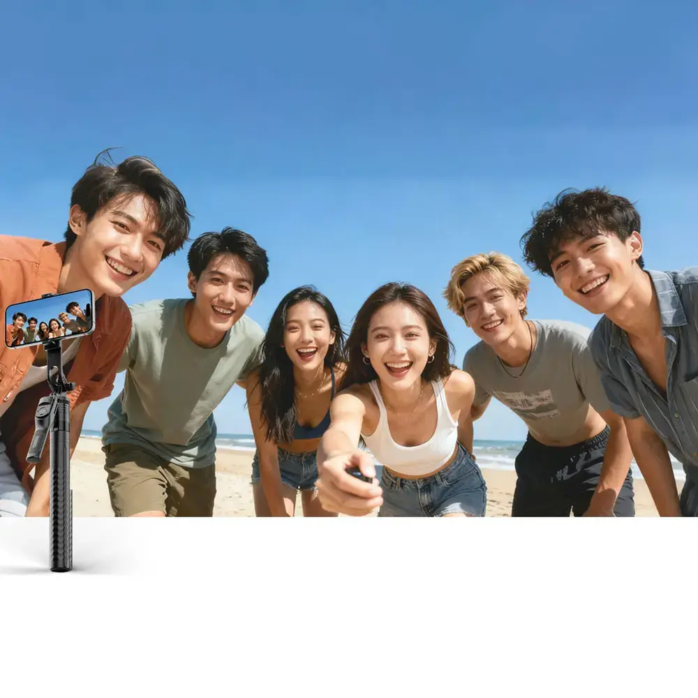 Selfie stick Orico SPM190 tripod 1/4" for phone camera with 360 degree rotation Bluetooth 5.2 - black