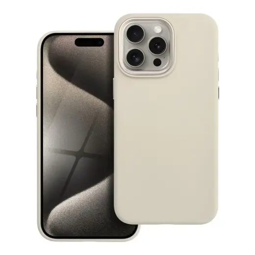 Forcell F-Protect Frame Premium maciņš ar MagSafe atbalstu telefonam iPhone 15 Pro Max balts