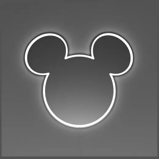 Neon Yellowpop Disney Mickey Mirror      srebrny