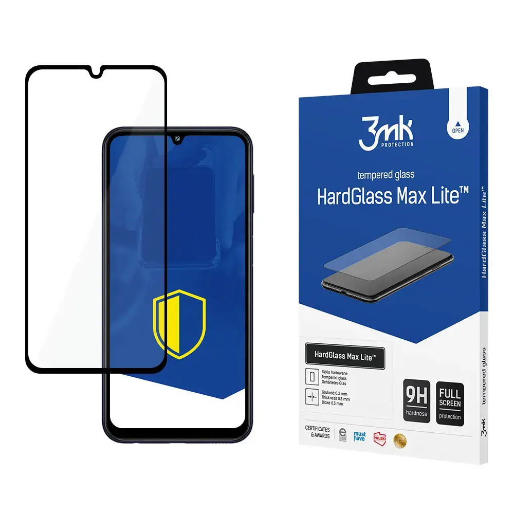 3MK HardGlass Max Lite™ aizsargstikls telefonam Samsung Galaxy M34 5G