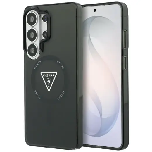 Guess IML Gradient Triangle чехол с поддержкой MagSafe для телефона Samsung Galaxy S26 Ultra (S948) чёрный