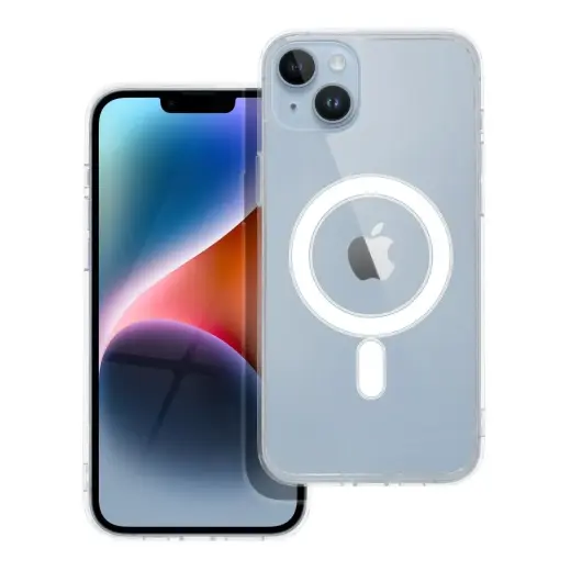 Clear Mag telefono dėklas su MagSafe palaikymu iPhone 14 Plus skaidrus