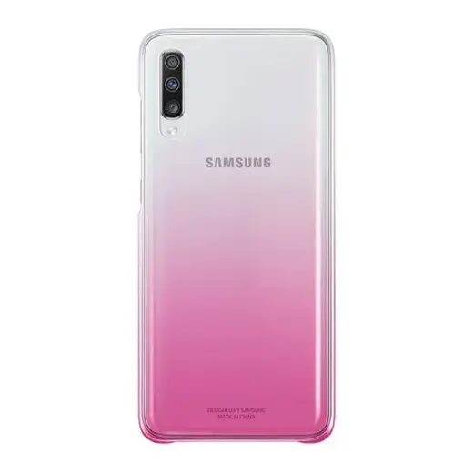 Samsung EF-AA705CPEGWW Gradation Cover Оригинальный чехол для Samsung A705 Galaxy A70 Прозрачный - Розовый